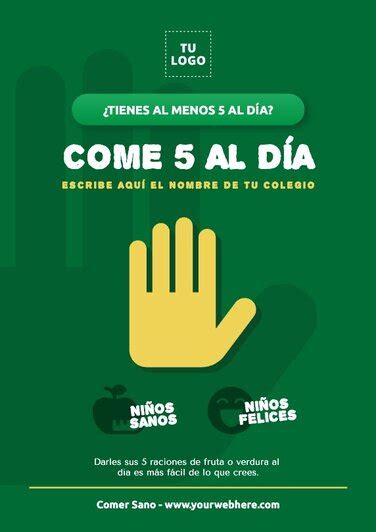 Crea Un Póster De Alimentación Saludable Gratis