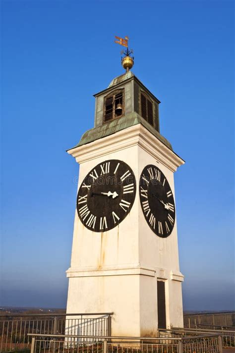 Big Petrovaradin Clock Tower Stock Photo - Image of center, court: 27851692