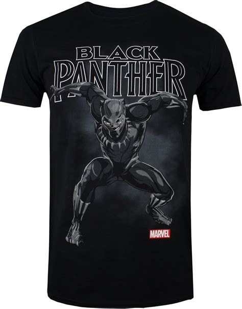 Marvel Black Panther Mens Strike T Shirt Uk Clothing