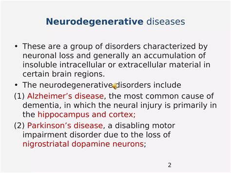 Pathophysiology Of Parkinsons Disease Ppt