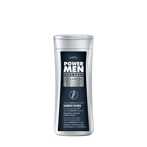 Joanna Power Men Szampon Do Siwych Wlosow Dla Mezczyzn 200ml Shampoo For Men For Graying Hair