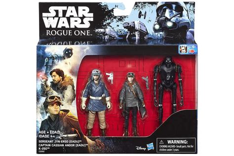 Hasbro Toys Star Wars Rogue One Cassian Andor Jyn Erso And K 2so Walmart