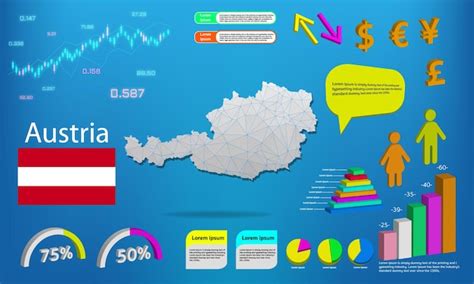 Oostenrijk Kaart Info Grafische Grafieken Symbolen Elementen En