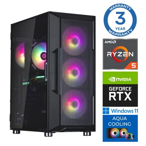 INTOP AQUA Ryzen 5 7600X 32GB DDR5 1TB SSD M 2 NVME 2TB RTX3060 12GB