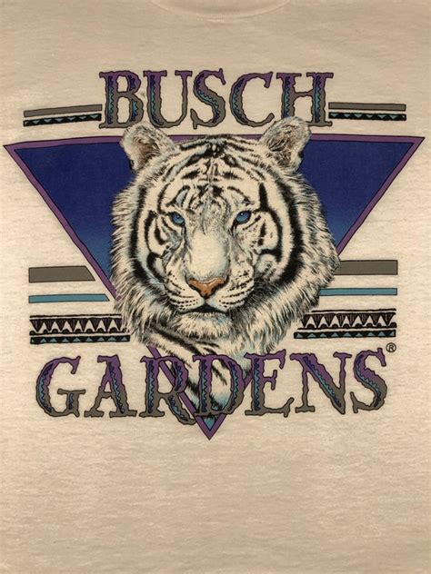 Vintage 90s Busch Gardens White Tiger Theme Par Gem