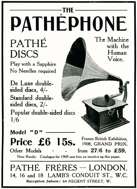 History World - Advert Museum - Pathephone