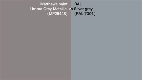 Matthews Paint Umbra Grey Metallic Mp Vs Ral Silver Grey Ral