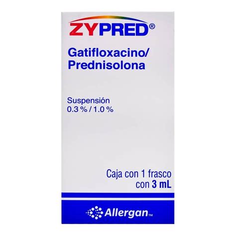 Gatifloxacino Prednisolona Zypred 0 3 1 0 3 Ml Walmart