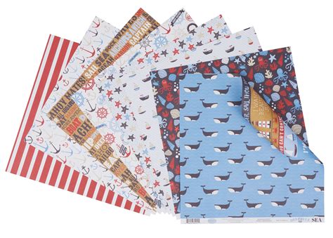 Scrapbook Papierset Maritim Vbs Hobby Bastelshop