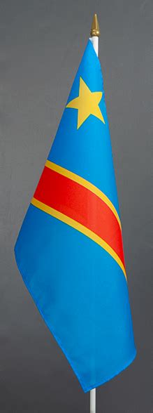 Buy Congo Democratic Republic Hand Held Flag Online from Flags Down Under