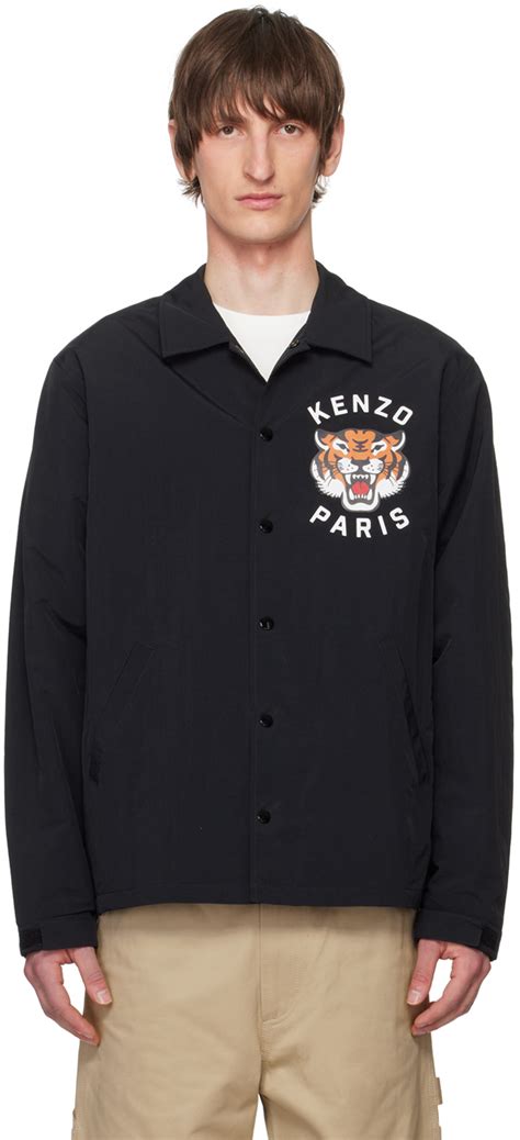 Kenzo Black Kenzo Paris Lucky Tiger Jacket Kenzo