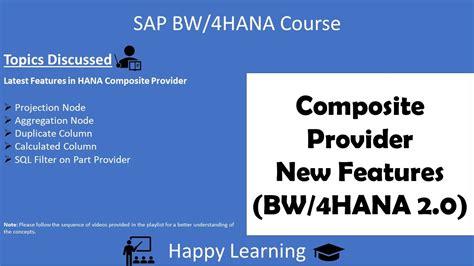 Latest Features In Hana Composite Provider Bw Hana Youtube