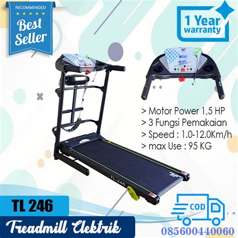 Jual Alat Fitness Rumahan Treadmill Elektrik Low Watt Tl Fungsi