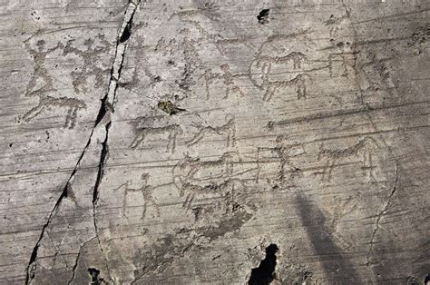 Rock Drawings In Valcamonica Valcamonica Situated In The Lombardy