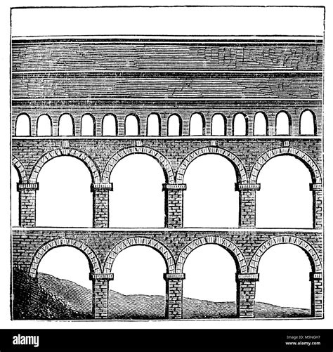 Roman Aqueduct Drawing Hi Res Stock Photography And Images Alamy