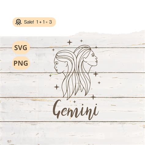 Gemini SVG PNG, Astrology SVG, Gemini Shirt Tattoo Horoscope Svg ...