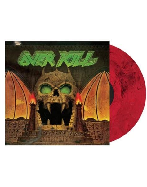 Overkill Years Of Decay Red Marble Vinyl Pop Music