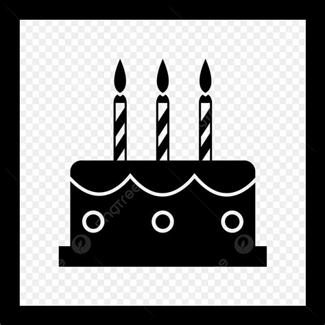 Vector Cake Icon Bakery Birthday Cake Png And Vector With