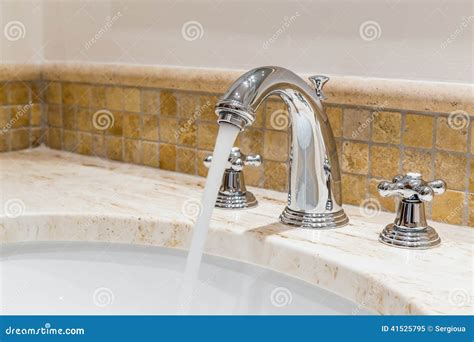 Modern Water Tap In The Bathroom Stock Image Image Of Interior