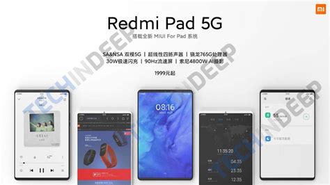 Redmi Pad 5G: New Xiaomi tablet billed to launch on April 27, Snapdragon 765G in tow ...