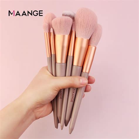 Buy Maange Pro 179111213pcs Pink Makeup Brush With Mini Sponge