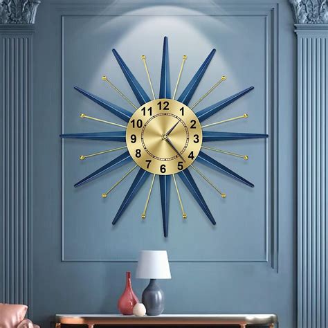 Amazon Toktekk Inch Mid Century Starburst Wall Clock Battery