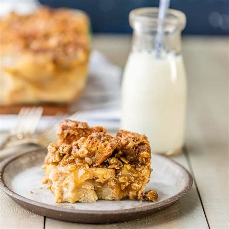 Recette De Pouding Au Pain Avec Tarte Aux Pommes Et Caramel