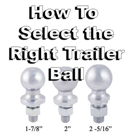 How To Select The Right Trailer Ball