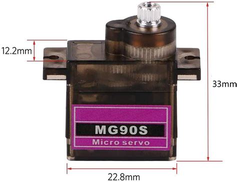 8PCS MG90S Servo 9G Micro Servo Motor Metal Geared Micro Servo Motor 9G