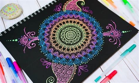 Mandala Artwork Mandala Drawing Pen And Paper Paper Art Gel Pen Art