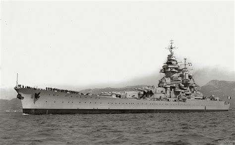 French battleship Richelieu [2,400x1,481] : WarshipPorn