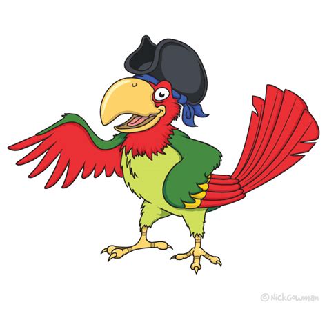 Pirate Parrot Cartoon | Freelance cartoonist and illustrator | Nick ...