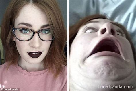 Women Share Photos Of Them Pulling Their Ugliest Faces Daily Mail Online