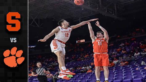 Syracuse Vs Clemson Men S Basketball Highlights Clemson