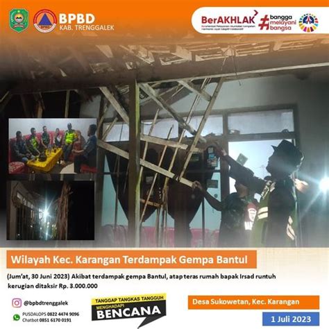 Jumat Juni Gempa Bumi Rt Rw Desa Sukowetan Kec