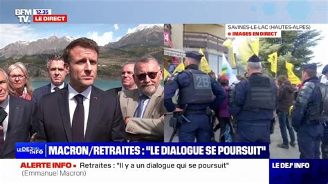 Retraites Pour Emmanuel Macron Il Y A Une Contestation Sociale Mais