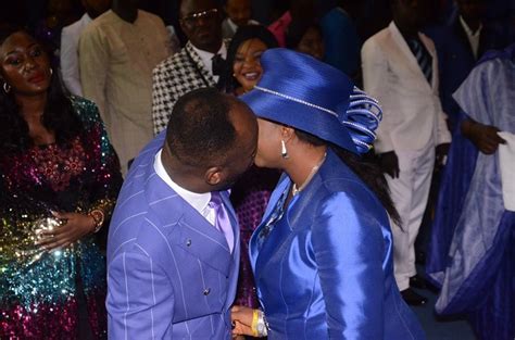 Lovely Photos Of Apostle Suleman Giving His Wife Lizzy A Holy Kiss