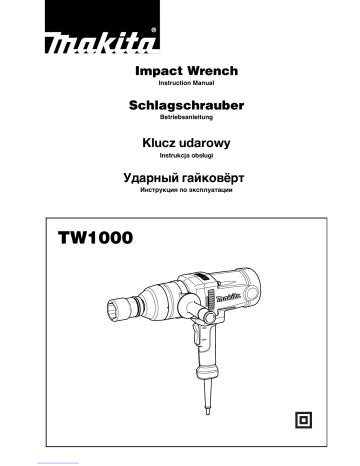 Makita TW1000 Instruction Manual Manualzz