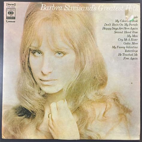 Barbra Streisand S Greatest Hits By Barbra Streisand Lp Cbs