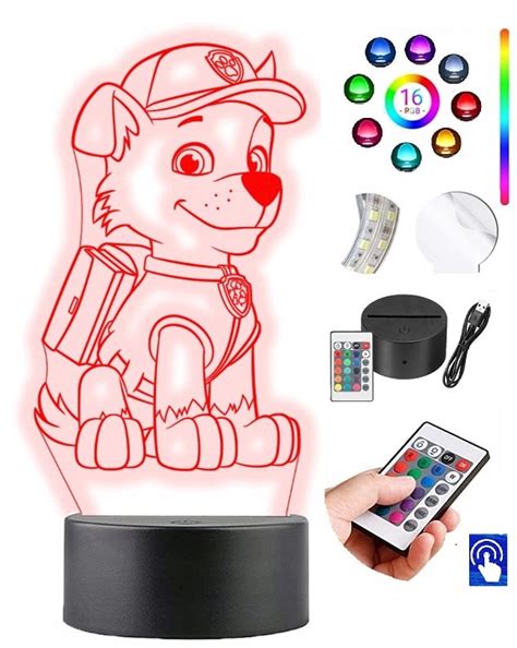 Lampka Na Biurko Psi Patrol Rocky Led Plexido Lampa Biurkowa