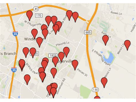 Pflugerville 2015 Sex Offender Halloween Safety Map North Austin Tx Patch