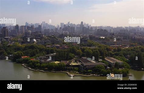 Aerial China Hangzhou West Lake September Sunny Day K Mavic Pro