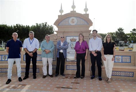 El Puerto De Huelva Ultima Las Obras De La Fuente De Las Naciones En El