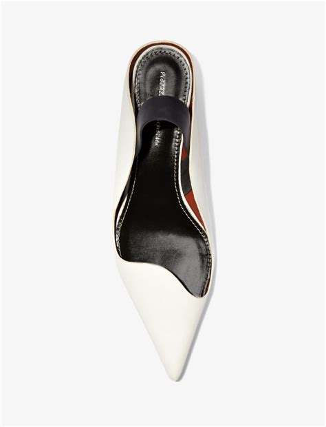 Slingback Wave Pumps In White Proenza Schouler Proenza Schouler