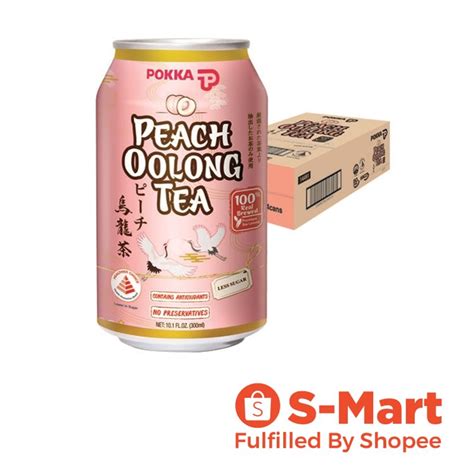 Pokka Peach Oolong Tea 24 X 300Ml Carton Shopee Singapore