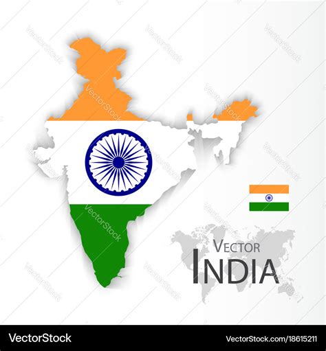 India Flag In Map