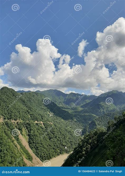 Beautiful Nature With Ganga River In Uttarakhand India Stock Photo