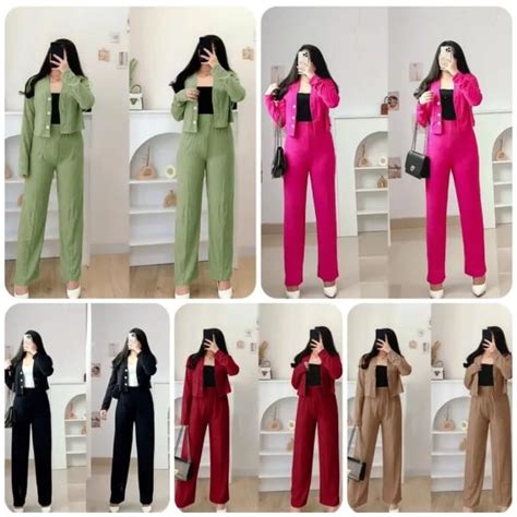 Jual One Set Casey Knit And Pants Murah Berkualitas Setelan Wanita