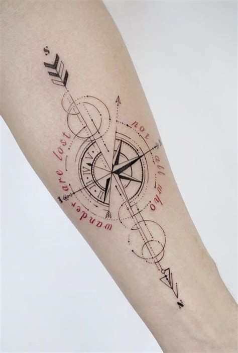 20 Unique Compass Rose Tattoo Ideas