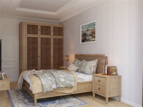 Wardrobe and Double Bed in Bedroom · Free Stock Photo